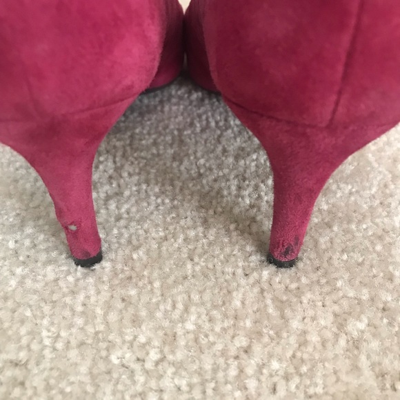 Cole Haan Magenta Suede Pumps - Picture 7 of 9